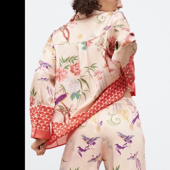 LAST NWT ZARA PRINT SHIRT - Picture 7 of 14